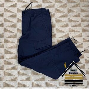 Tru-Spec Pants Mens 38x32 Navy Blue Ripstop Tactical Cargo Workwear SKU #524